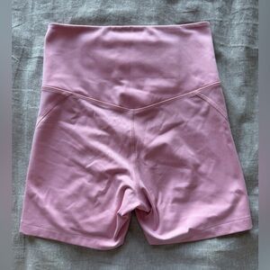 Girlfriend Collective Pink High-Rise Short
